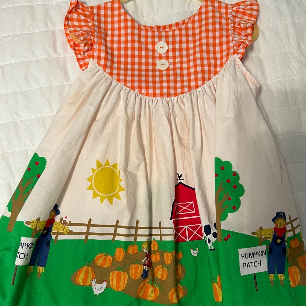 Eleanor rose pumpkin patch dress size 3/4